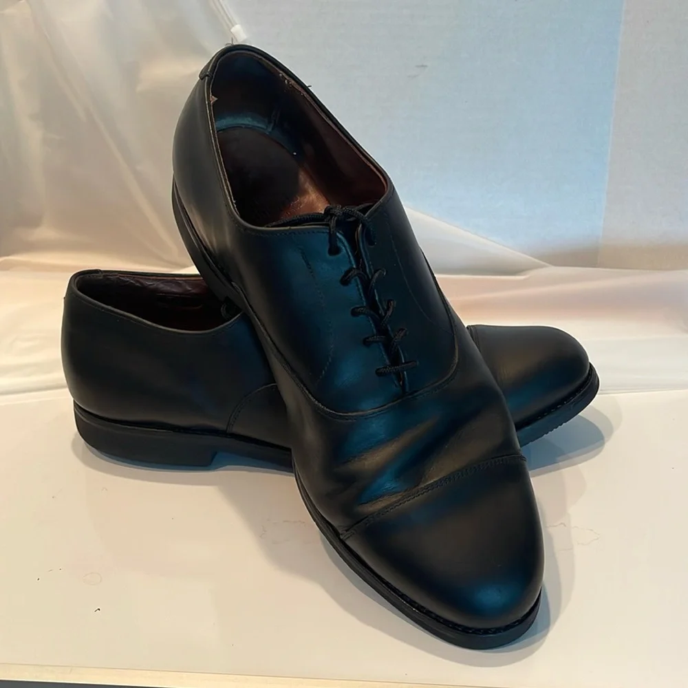 Allen Edmonds Barton Leather Lace Up Men’s Sz 11.5D Black Dress Shoes USA Made‎